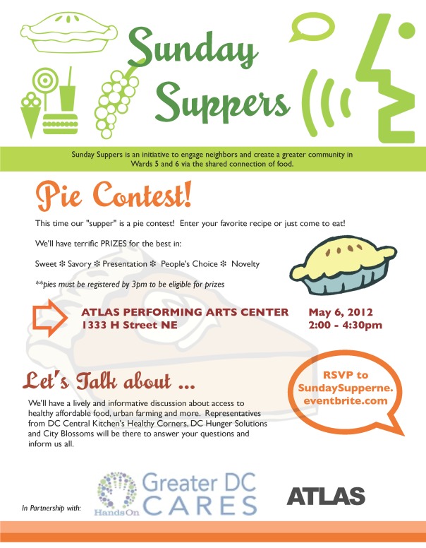 Sunday Suppers Pie Contest 5.6.12